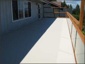 Replaced deck and railing: after